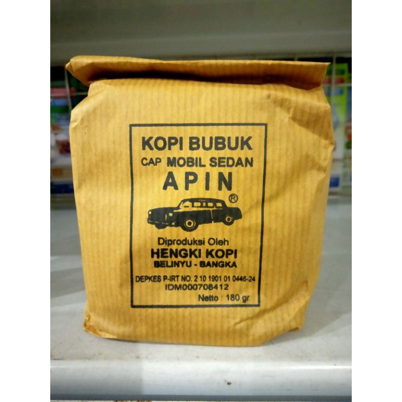 

kopi bubuk cap mobil sedan "APIN