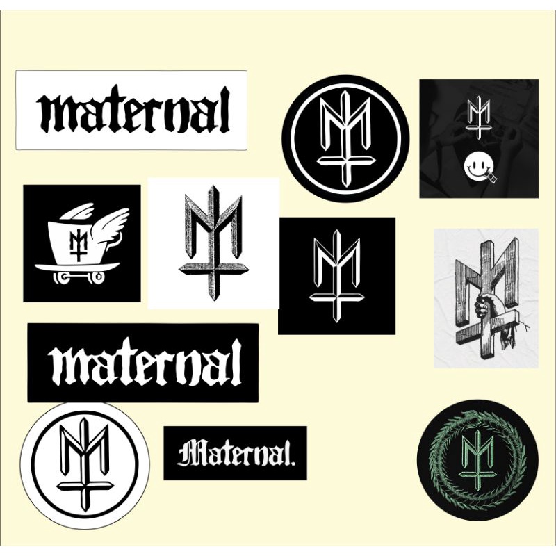 Paket stiker maternal Sticker brand band murah striping decal hologram grafiti herex tailook kekinian Terlaris High Quality grosir Graftac vinil waterproof distro case phone dinding kulkas helm motor