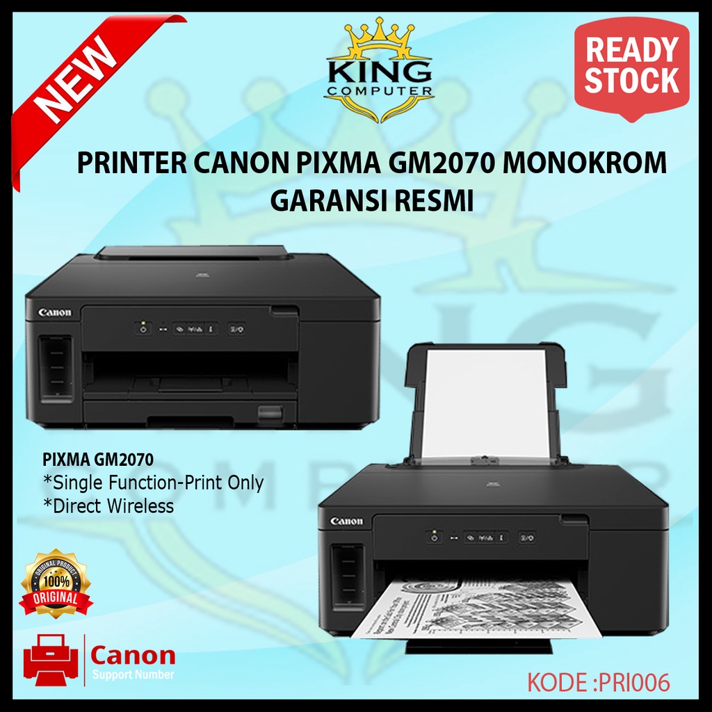 PRINTER CANON PIXMA GM2070 MONOKROM GARANSI RESMI