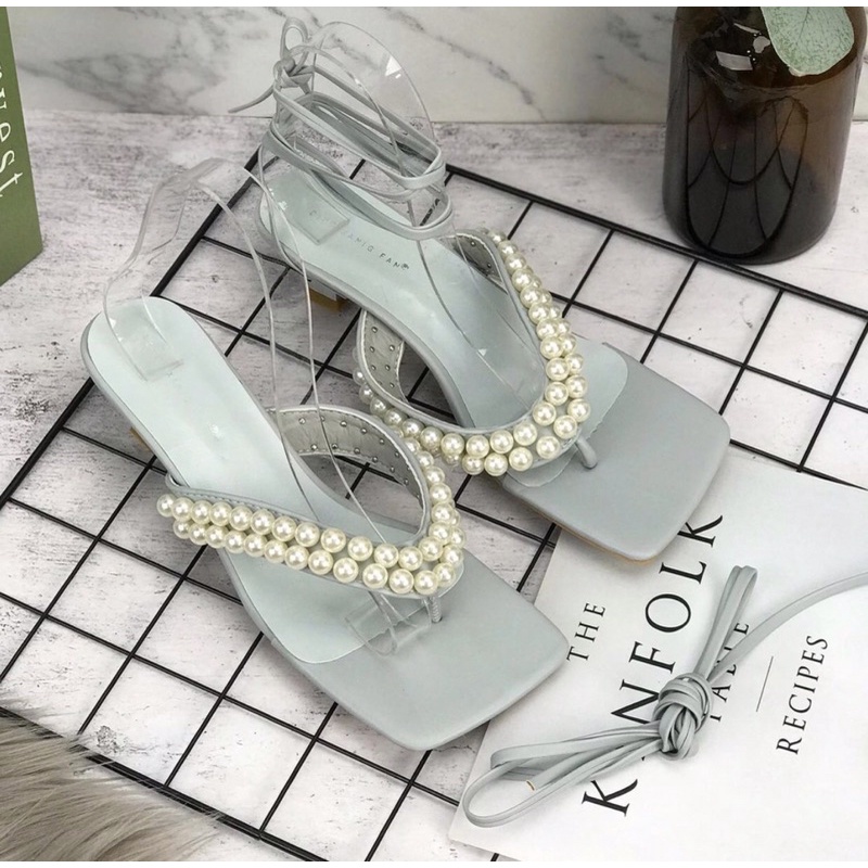 Heels 392 sepatu sendal wanita import realpict