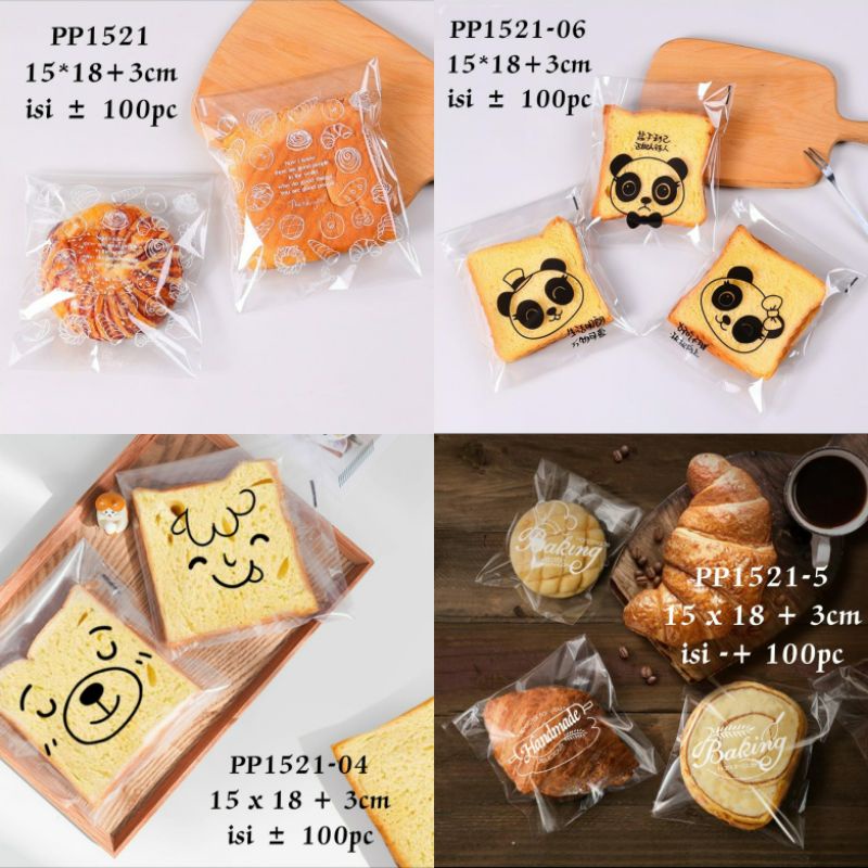 

Packaging Plastik Roti / Kemasan Bungkus Plastik Kue/Donat / Croissant