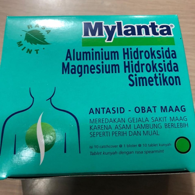 

Mylanta Tablets - 1 box isi 10 strip (@10 tablets)