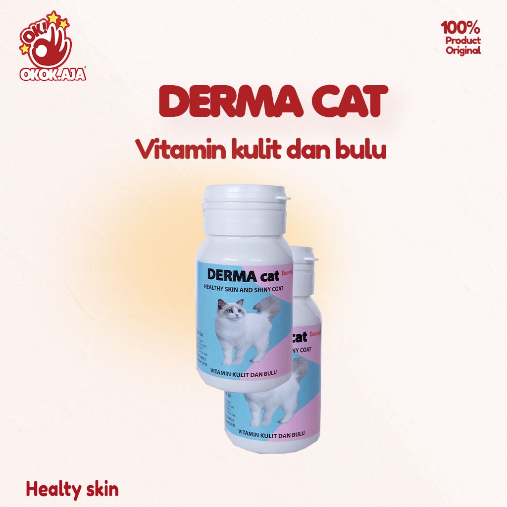 Derma cat - Vitamin untuk kulit dan bulu pada kucing