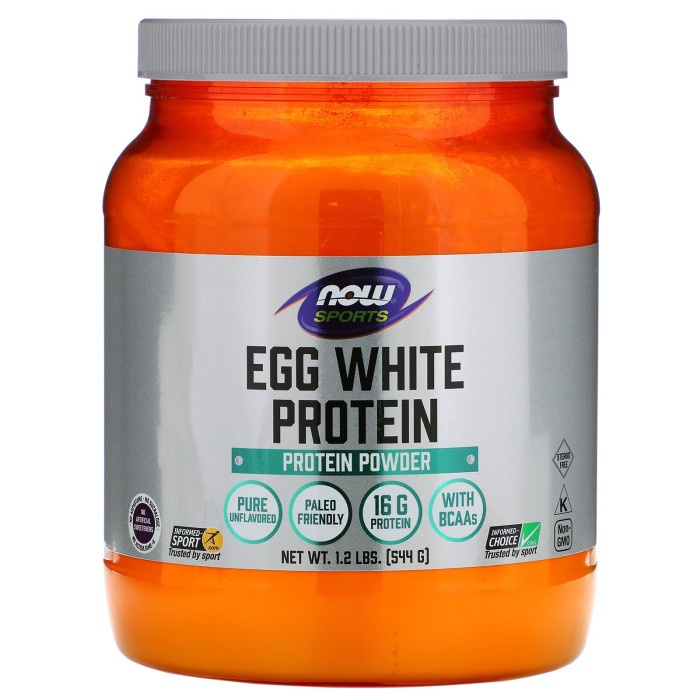 NOW Foods Sports Egg White Protein 544 g