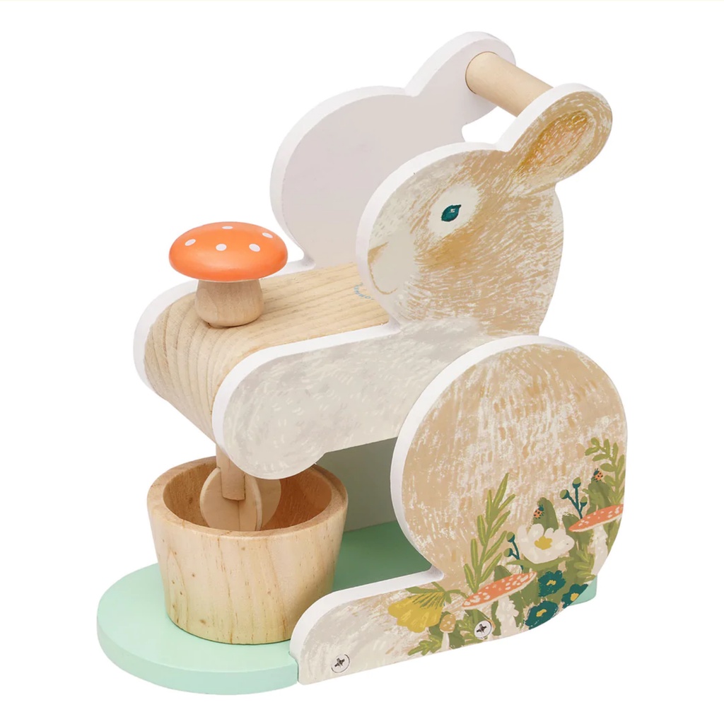 Manhattan Toy Bunny Hop Mixer - Wooden Montessori Toys Kids Baby Anak Bayi Balita Mainan Edukasi Kayu Dapur Masak Masakan