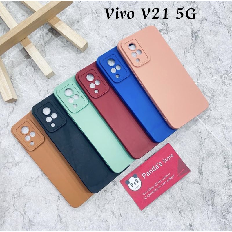 Softcase Pro Camera Vivo V21 5G Candy Case Full Color 3D Silikon TPU