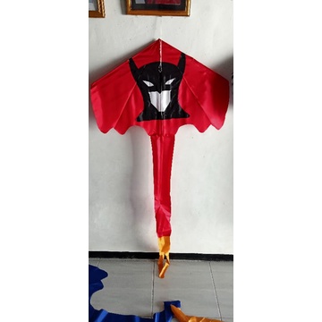layangan kain Batman kepala murah
