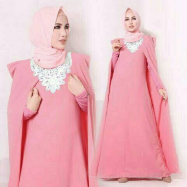 Gamis theresia cap hijab