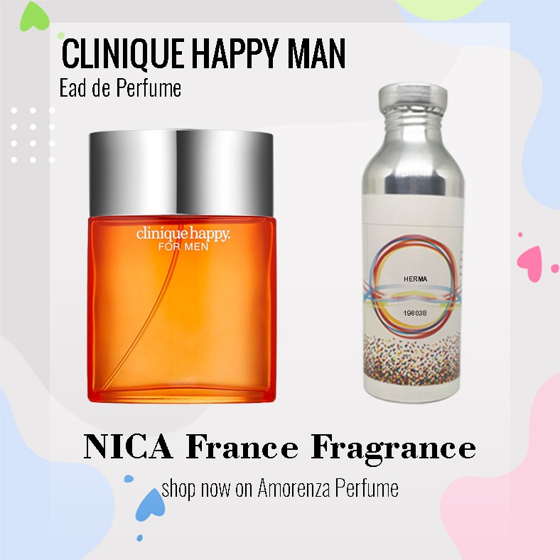 Bibit Parfum Murni CLINIQUE HAPPY MAN - CLINICA Nica Fragrance 250ml Segel Pabrik