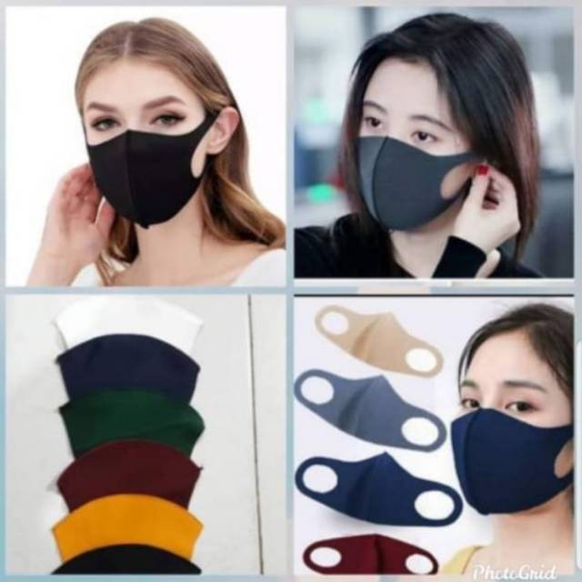 Masker Kain Bahan Scuba Premium