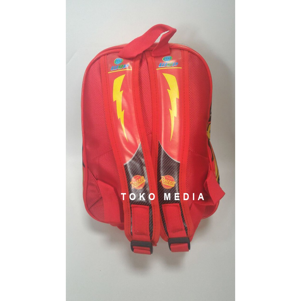 Terunik Tas Ransel Anak Sekolah PAUD model Mobil CARS MCQUEEN