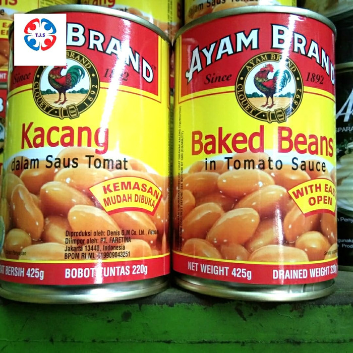 

baked beans in tomato sauce ayam brand 425 gr