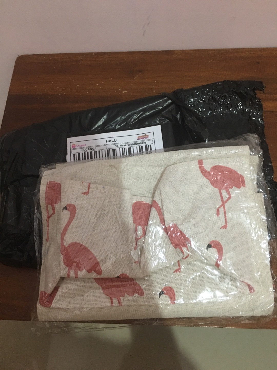 Pouch Rak Gantung Storage Bag Box Cantol Cosmetic Pouch Hp Dll 3 Sekat  F71