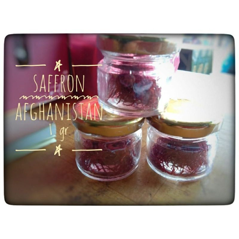 

Saffron asal Afghanistan Super Nigen 1 gram