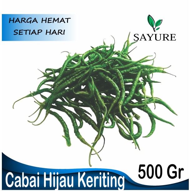 

CABE CABAI HIJAU KERITING 500 GR