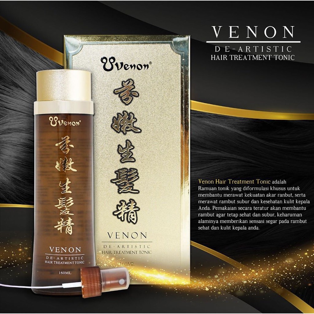 VENON hair tonik / tonic de artistic hair treatment tonic 160 ML GOLD