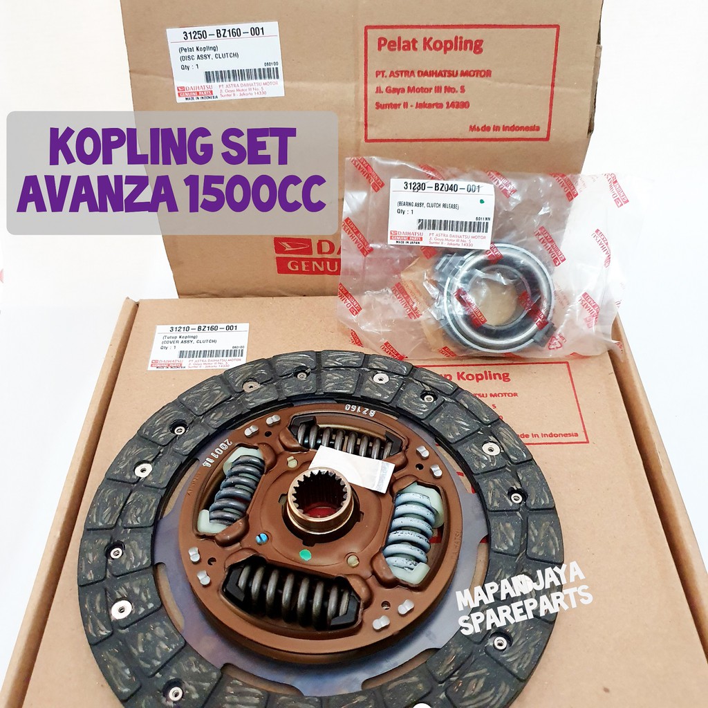 ORI KANVAS KOPLING SET KOMPLIT - AVANZA 1500 / LUXIO (ASTRA DAIHATSU)