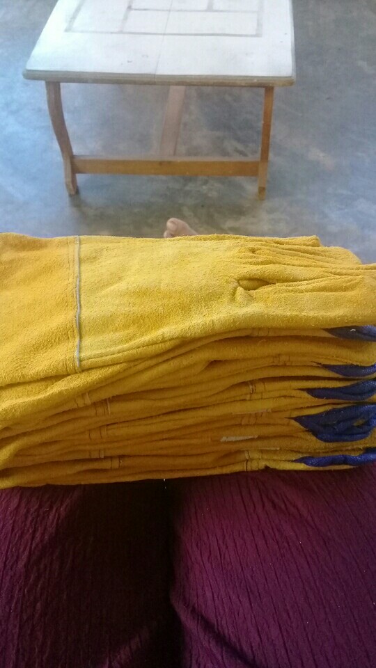 Sarung Tangan Welding Pendek 10inch Kulit Split Sapi / Gloves Safety Las