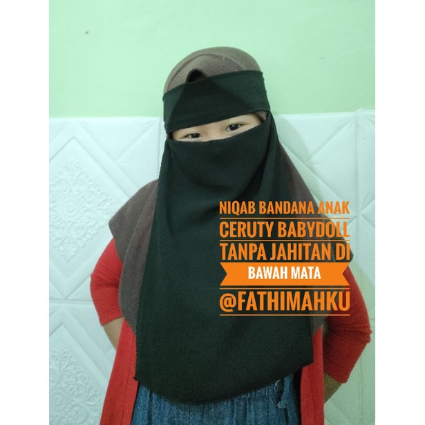 NIQAB ANAK/BANDANA CADAR ANAK/NIQOB ANAK