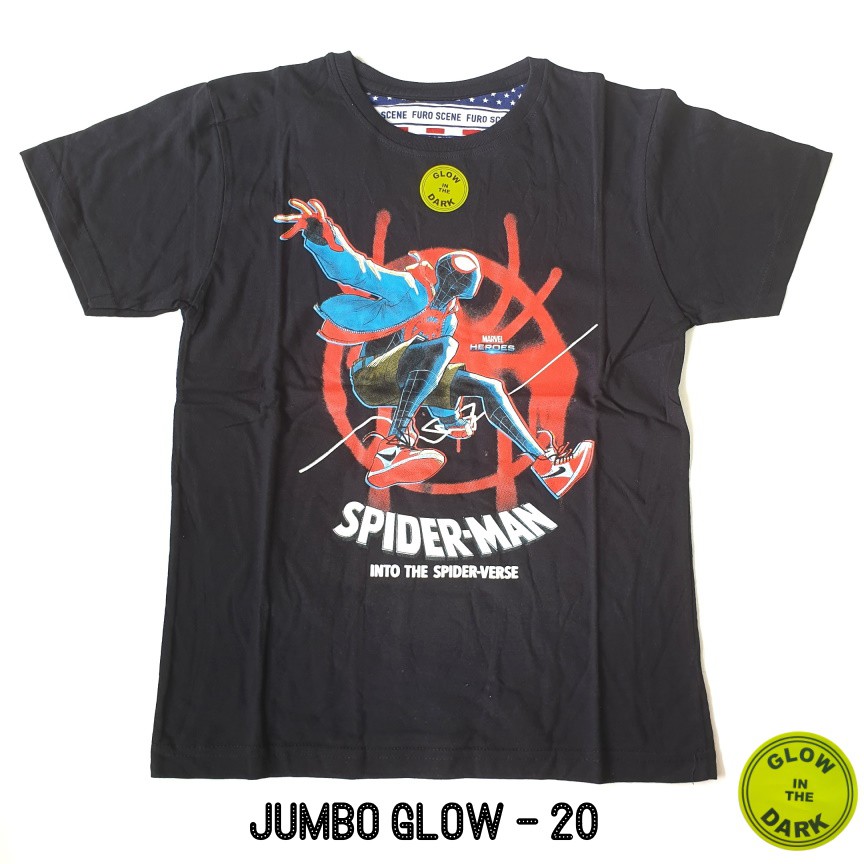 FURO Jumbo Glow In The Dark Kaos Anak Laki size 16 18 20