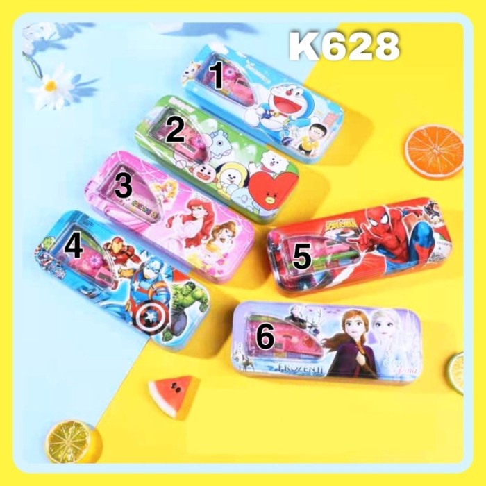 

Sale Bos Kotak Pensil Kaleng 2 Susun Set/Tin Pencil Set Case Box/Paket/Kado Sale!!!