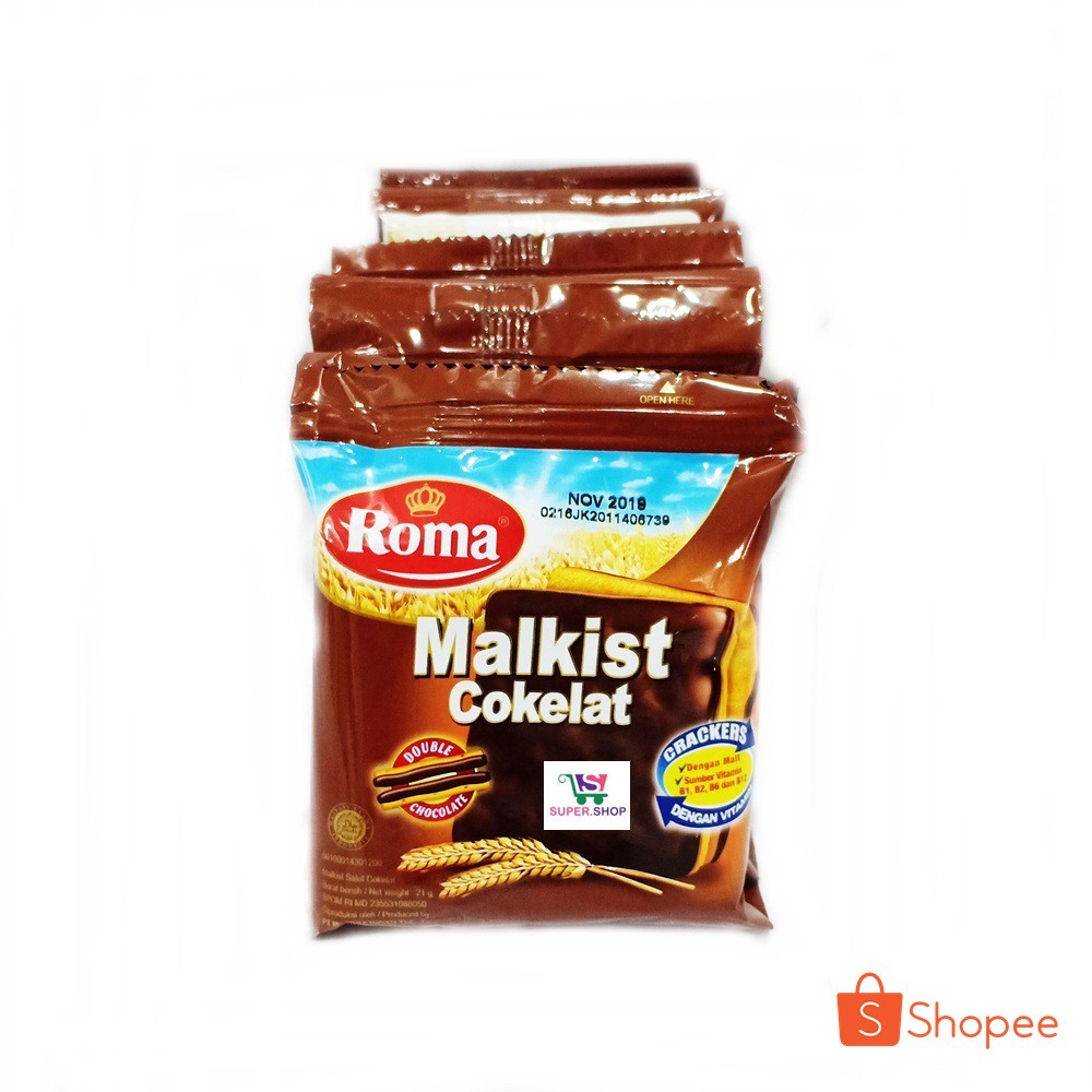 Roma Malkist Cokelat (isi 10 pcs)