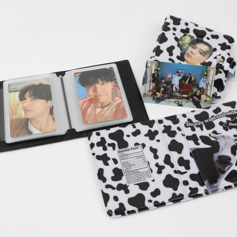 Album Susu Sapi MINI Lucu 3inch Album Foto Lomo Card Holder Tempat Photocards Collection