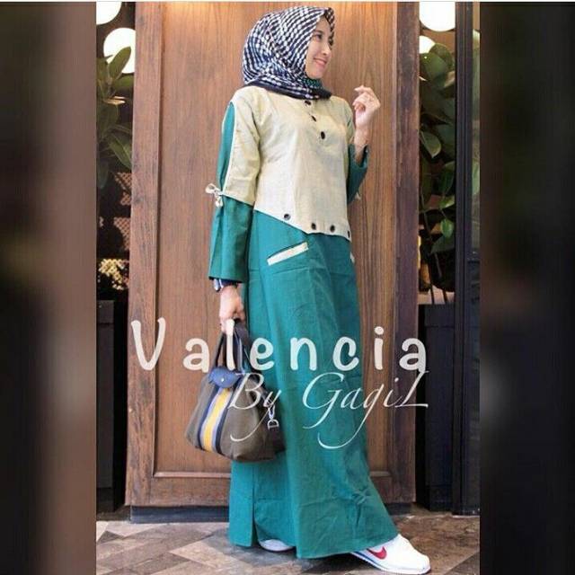 Dress VALENCIA termurah/Muslim Wanita/Baju Murah/Dress /gamis murah/gamis hijab/gamis