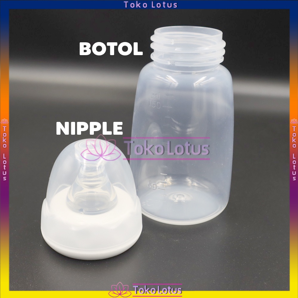 [BISA COD] Nipple Bottle Valve dan Diafragma  Botol Minum Anak Polos Transparan DOT bayi menyusui