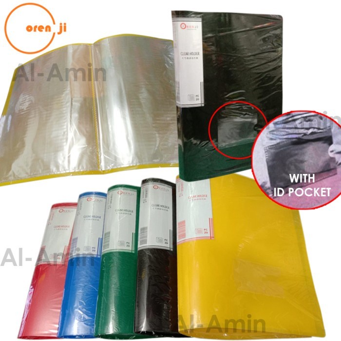 

Clear Holder/Display Book/Map Plastik Pocket Album isi 40 lbr