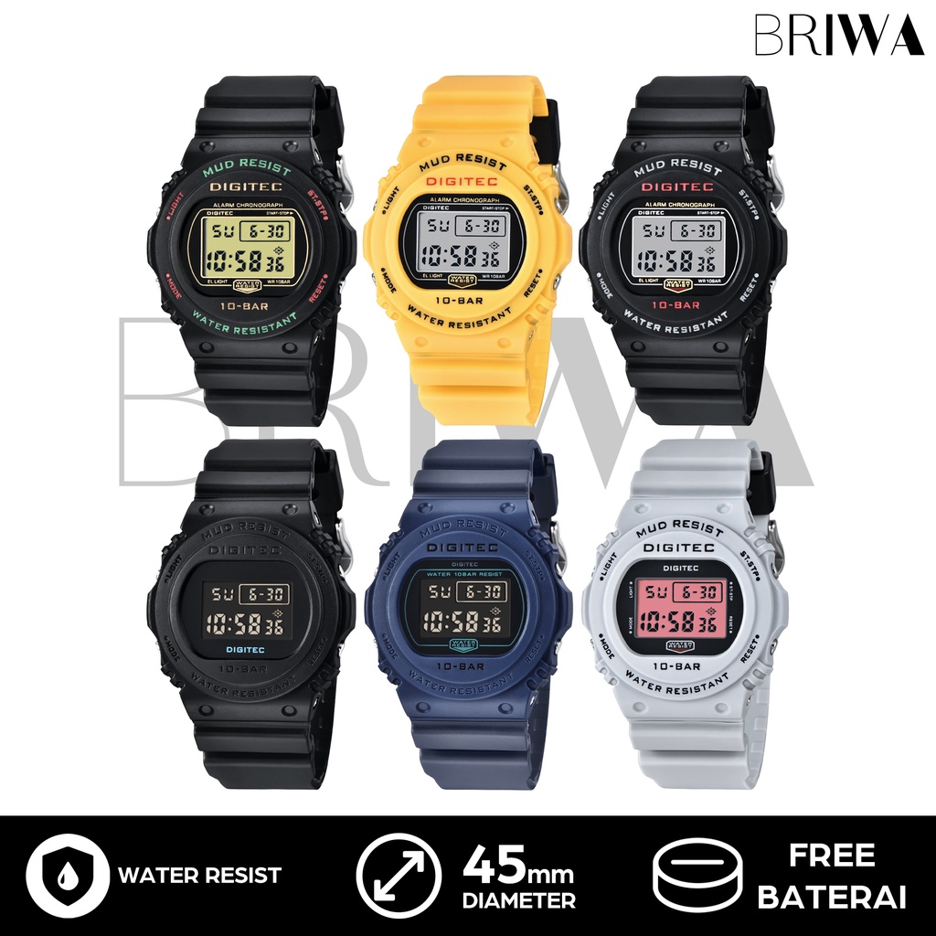 Jam Tangan Pria Digital - Digitec DG-5110T DG5110T - Original