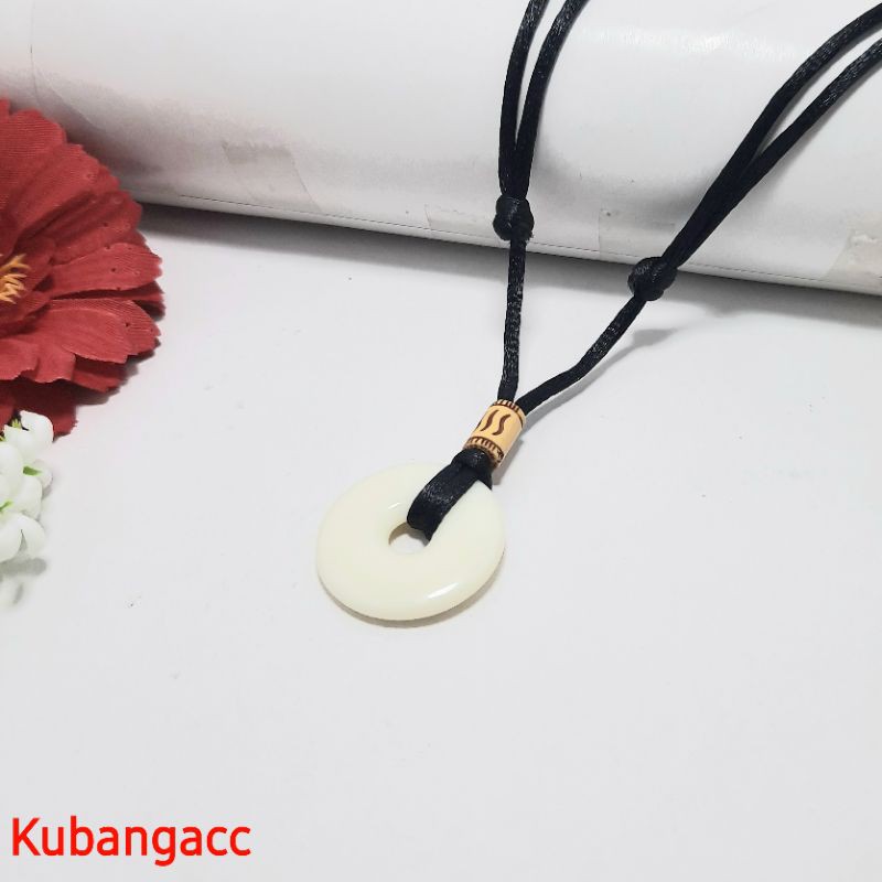 Kalung. Kalung Tali Bandul Liontin Koin Giok Putih Kalung Tali Pria Wanita Kalung Giok Kalung New