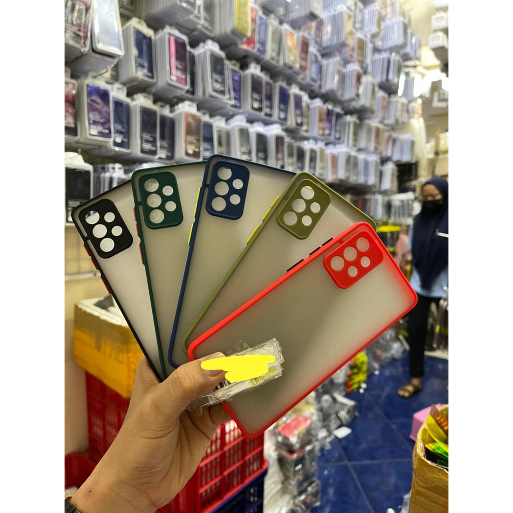 Soft Case Oppo A54 Case Colour Matte Casing Dove Transparan Hard Case