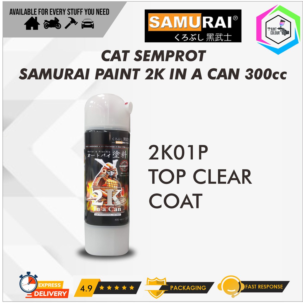 Cat Semprot Samurai Paint 2K01P Clear 2 Komponen 300cc