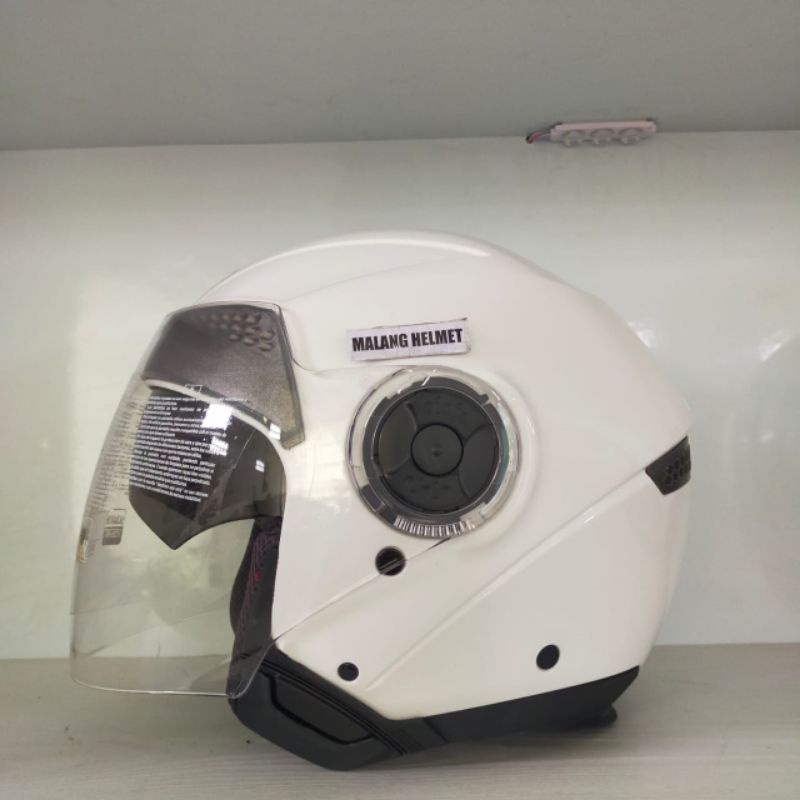 Helm Full Face AGV City Light Solid White