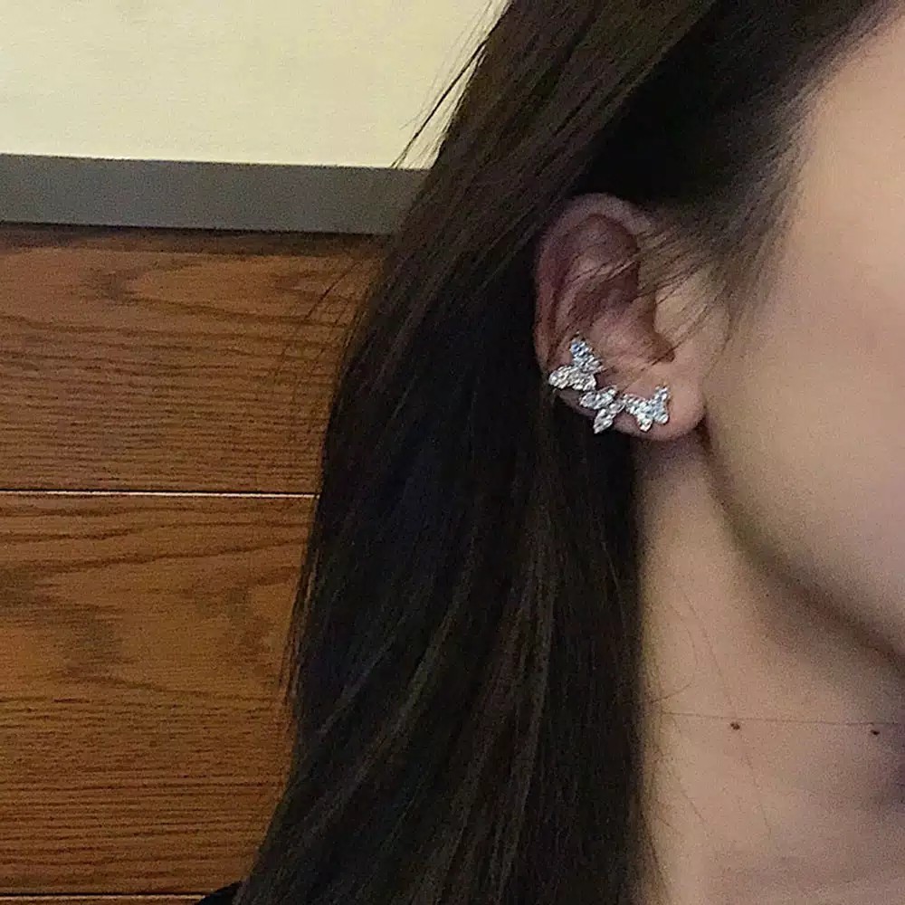 Anting Tusuk Panjang Model Kupu kupu Long Taseel Earrings Butterfly