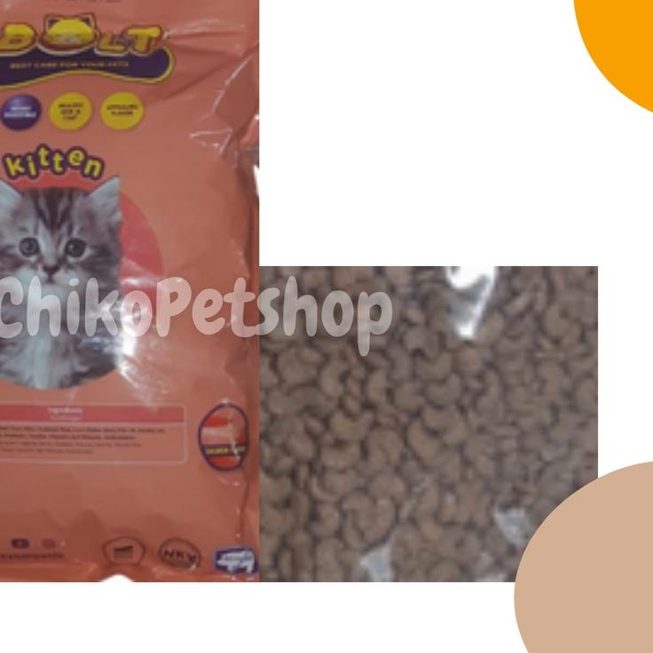 ❀ Makanan Kucing Bolt Kitten 1kg makanan kucing junior ➩