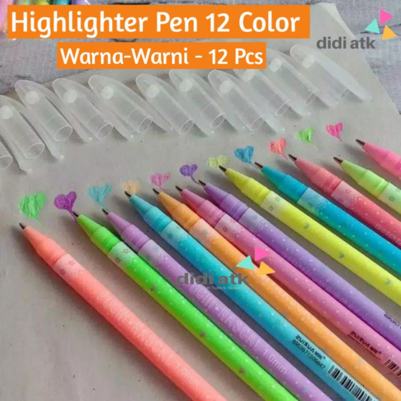 

Highlighter Pen 12 Color / Pulpen Warna HG6219-12