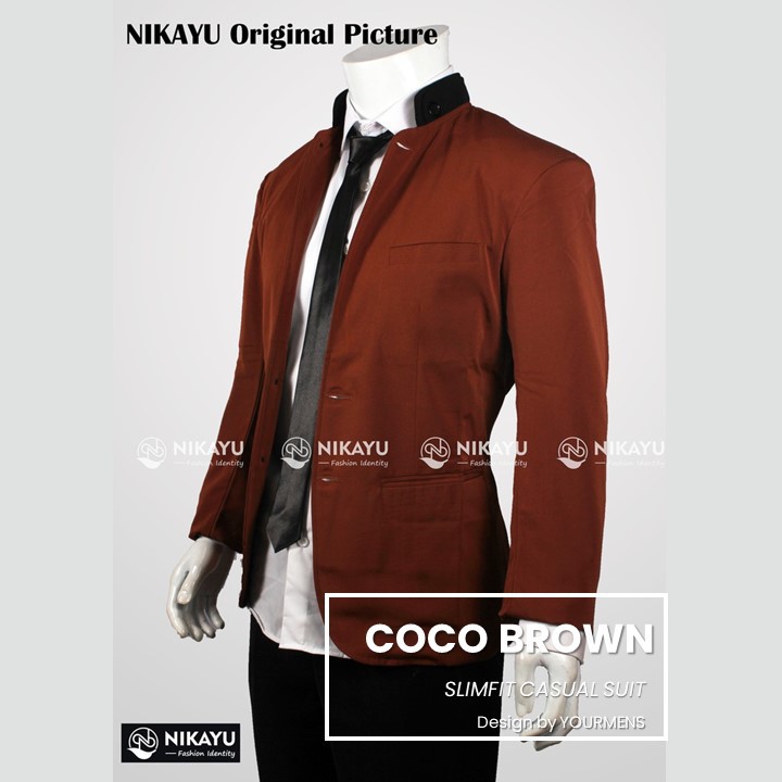 JAS PRIA COCO BROWN - JAS COWOK KEREN WARNA COKLAT MODEL KOREA COCOK UNTUK ACARA FORMAL &amp; SANTAI