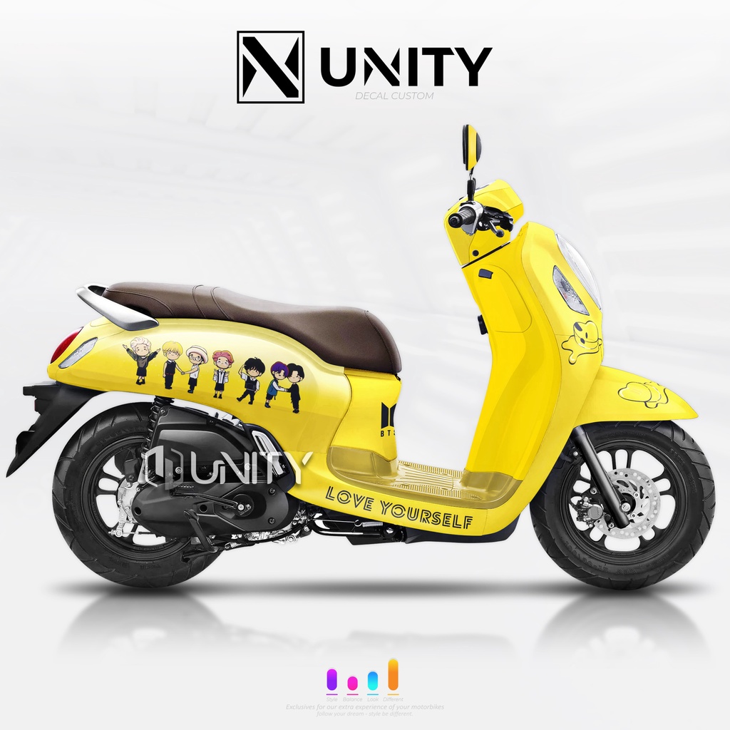 Decal Scoopy full body New Fi Baru 2021-2022-2023 BTS Butter Bisa All type scoopy