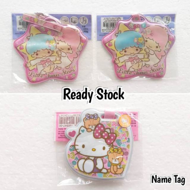 

Name Tag / Tag Nama Sanrio Little Twin Stars & Hello Kitty
