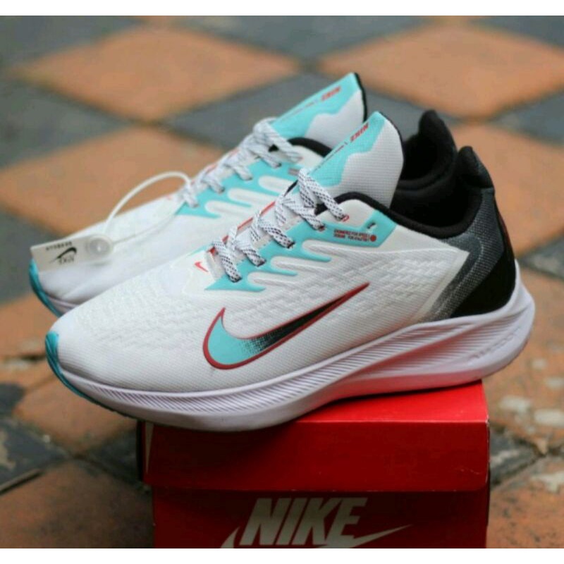 100% PREMIUM SNEAKERS PREMIUM BEST SELLER SEPATU NIKE WINFLO ZOOM SEPATU RUNNING CASUAL PRIA WINFLOW76 ARASHI PUTIH