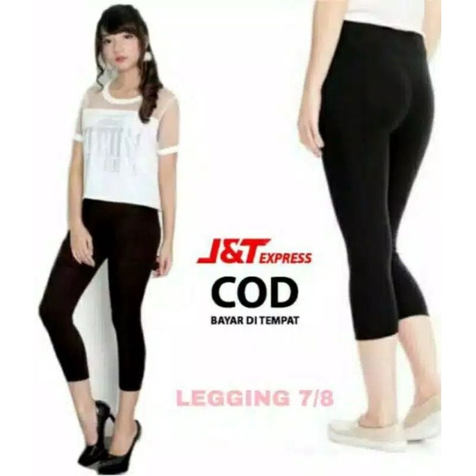 Legging 7/8 Fleece Premium Tebal Import