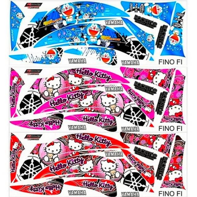 Striping Fino 125 Fi Variasi Yamaha Sticker Stiker Scotlite Skotlet Motor List Li Body Lis List Body