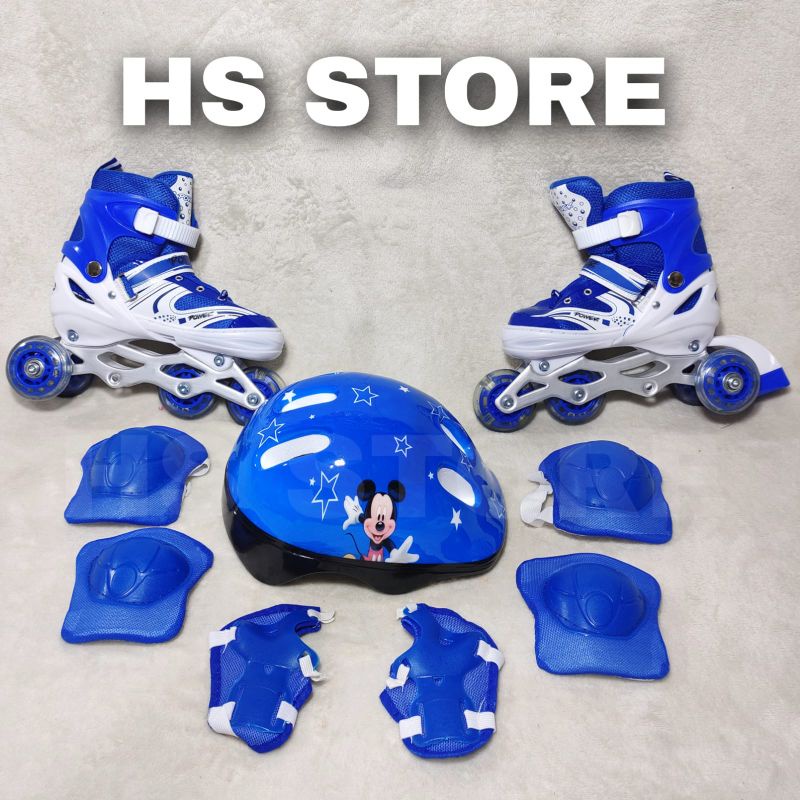 READY SEMUA WARNA &amp; UKURAN ! FULLSET SEPATU RODA INLINE SKATE, HELM ,DEKKER UNTUK ANAK TERMURAH !!!