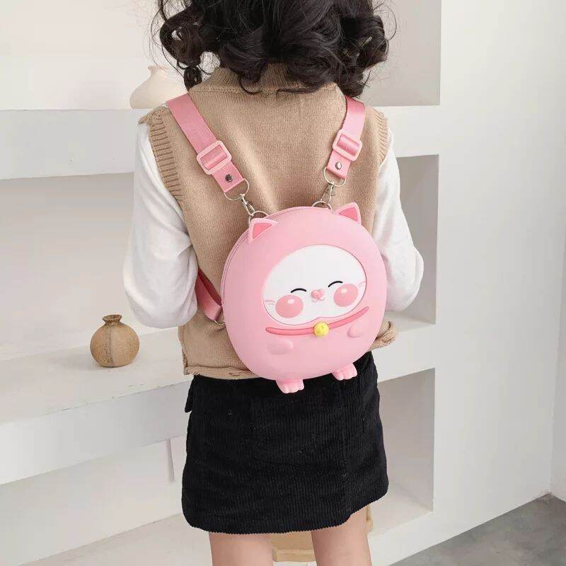 Tas Ransel Selempang Jelly Silicone Kitty Melody Mickey Minnie