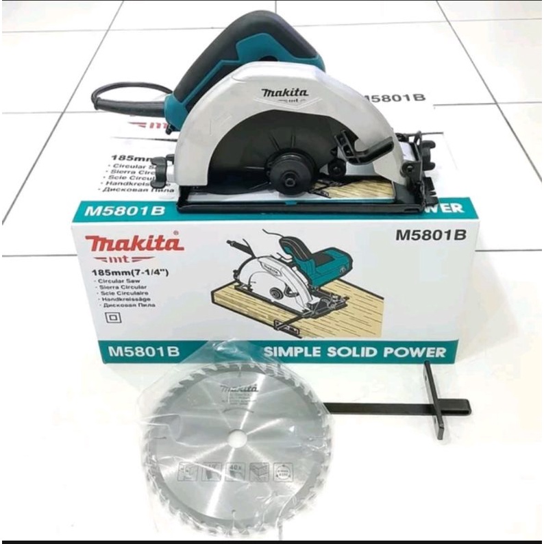 MAKITA M5801B Circular Saw 7&quot; Gergaji Listrik Circle Potong Kayu Mesin M 5801B M