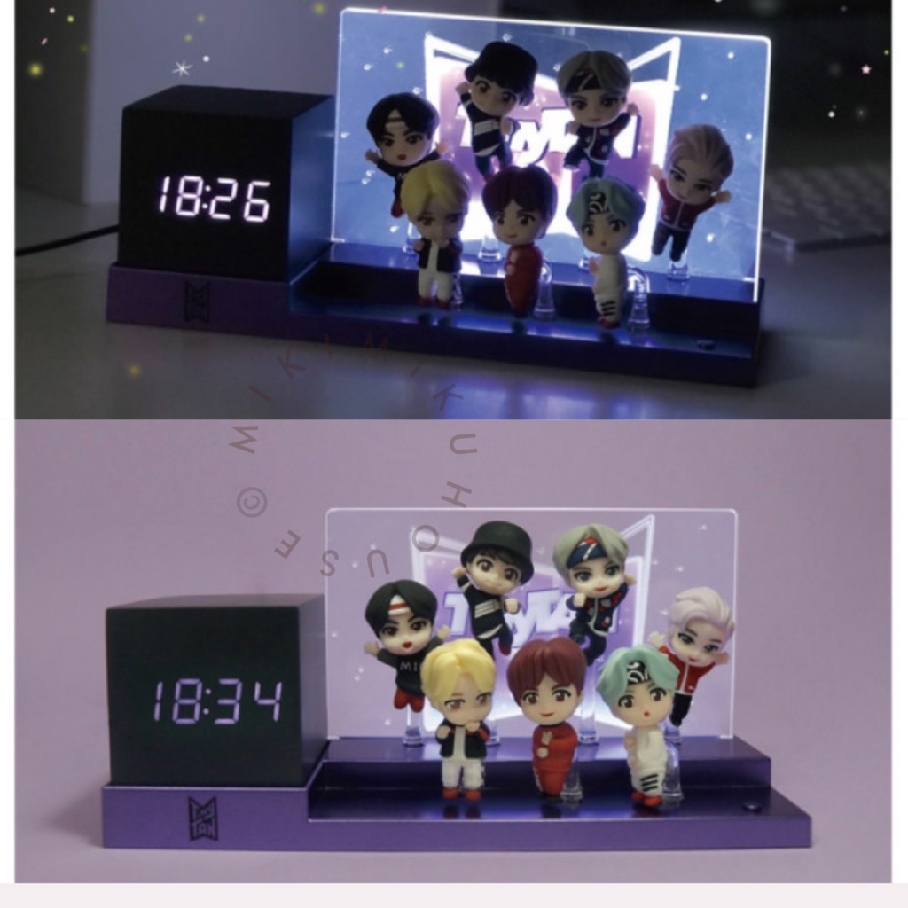 TINYTAN MAGIC DOOR DIORAMA LIGHT CLOCK FIGURE BTS BT21 SET DIGITAL KOREA ROYCHE