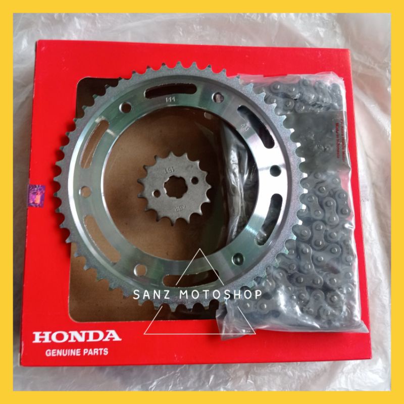 GIR SET GEAR RANTAI SET K84 CRF 150 L ORIGINAL ORI ASLI HONDA AHM HGP