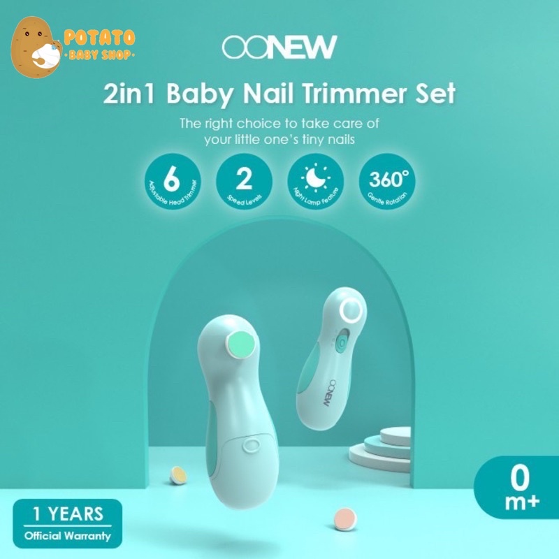 Oonew 2in1 Baby Nail Trimmer Set - Kikiran Kuku